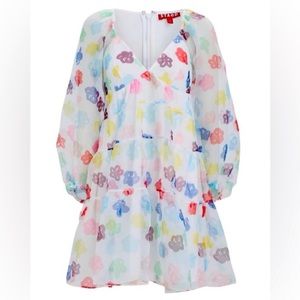 STAUD Floral Mini Dress